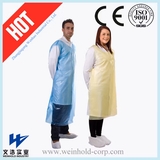 Einwegschürze aus Kunststoff PE CPE LDPE HDPE für Medizin und Haushalt