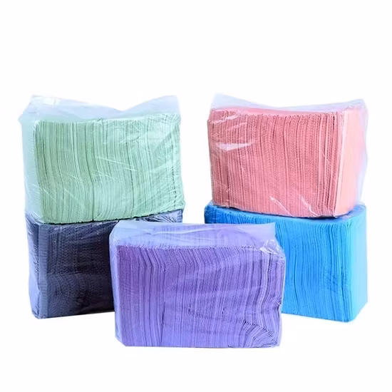 Zahnmedizinisches Material, zahnärztliche Verbrauchsmaterialien, Einweg-Latzschürze für die Zahnmedizin, 3-lagig, 33 x 45 cm